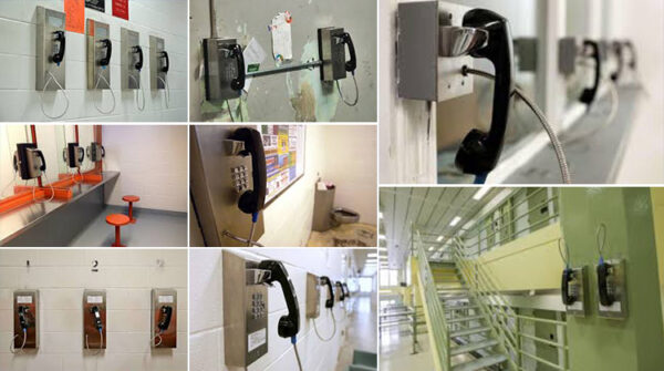Secure jail phone communication devices for correctional facilities.