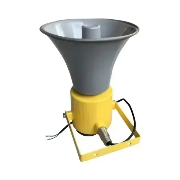 High-durability rugged speaker designed for outdoor and industrial use, featuring explosion-proof construction and weather resistance. Perfect for challenging environments requiring reliable audio equ.