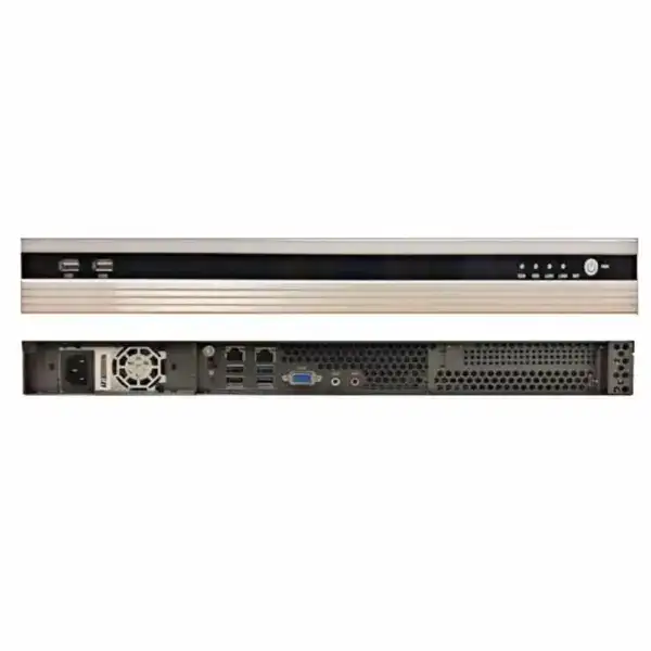 Professional PA system server JWDT51-200 with multiple input ports, power supply, and control panel for public address and sound reinforcement applications.