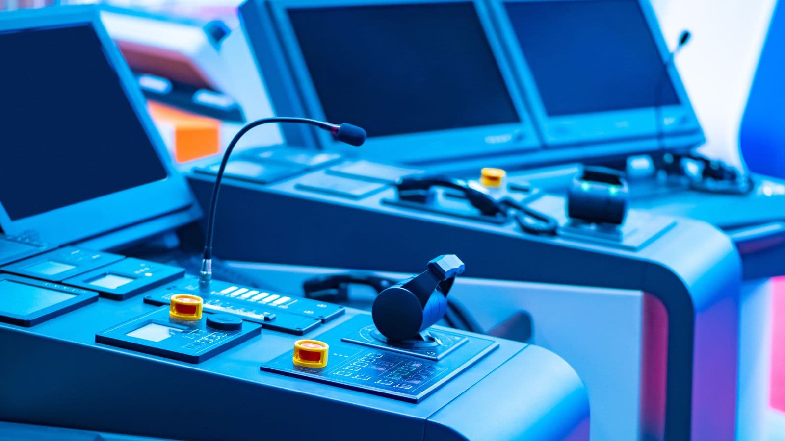 a dispatch console in a factory