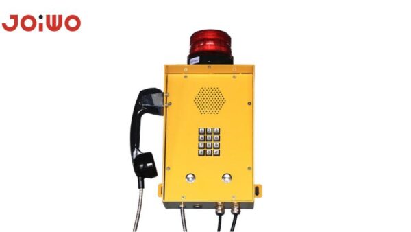 a Joiwo industrial outdoor weatherproof telephone with beacon