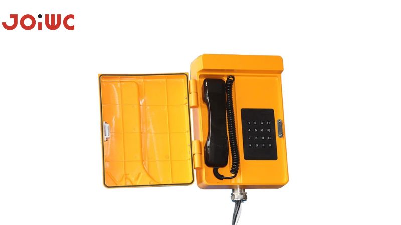 a Joiwo weather proof telephone with ip66 and ip67 ratings