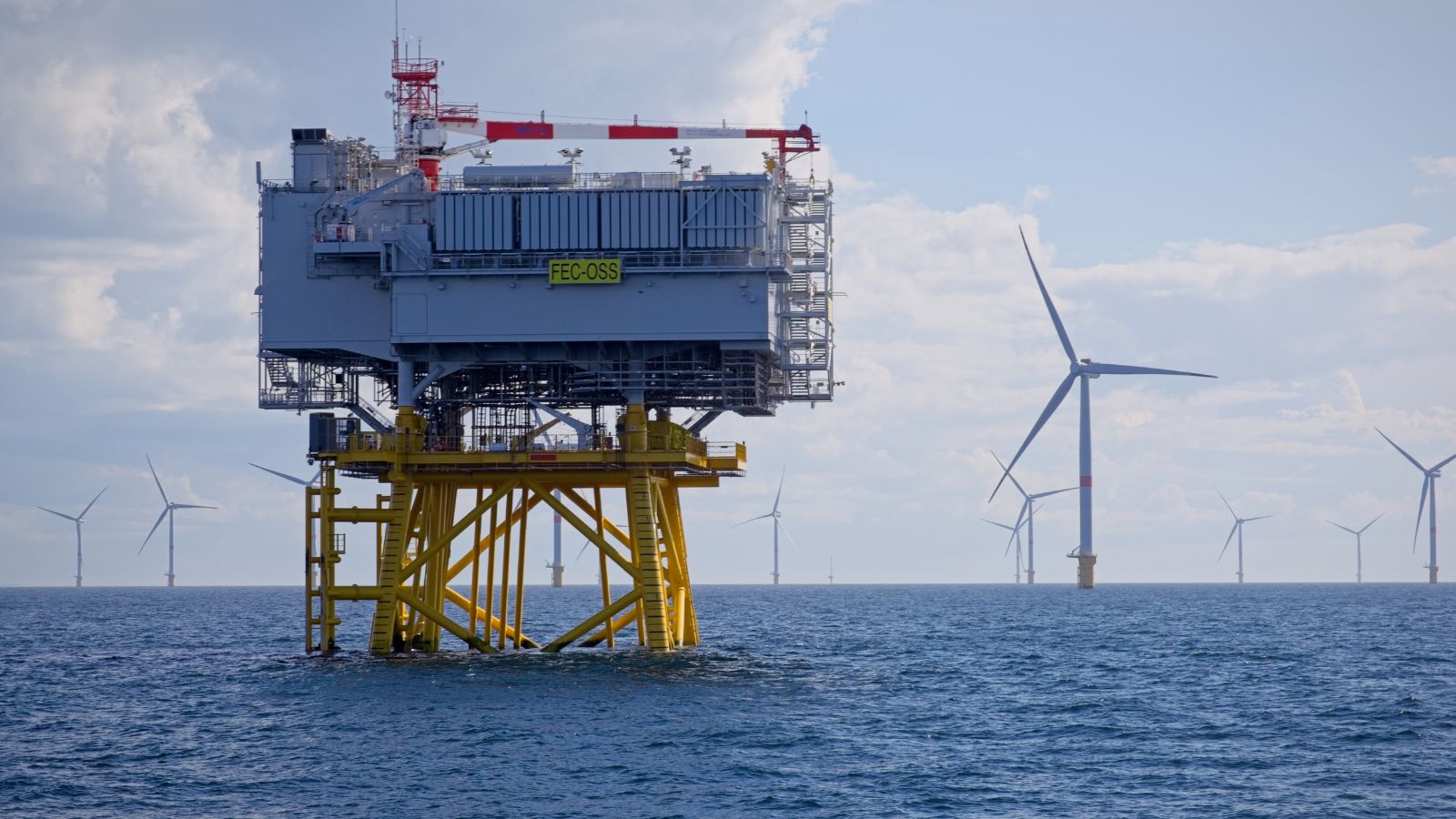 an offshore wind farm monitoring station