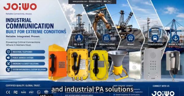 Industrial communication devices including radios, antennas, and control panels for extreme environments and industrial applications.